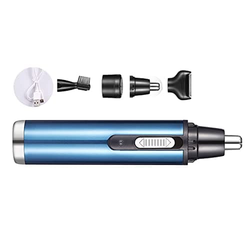 Sxhlseller Water Resistant 4 in 1 Nose Hair Trimmer with USB Charging, Ideal for Business and Travel - Sky Blue — view 4