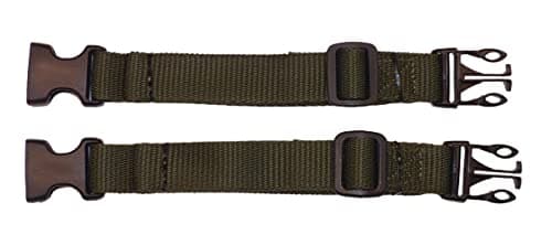 25mm Webbing Strap with Quick Release and Length-Adjusting Buckles (Pack of Two) (olive green, 60cm) — view 4