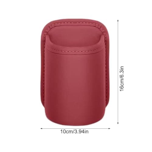 Wide‑Mouth Clip‑On Leather Car Side Window Cup Holder Multi‑Function — view 4