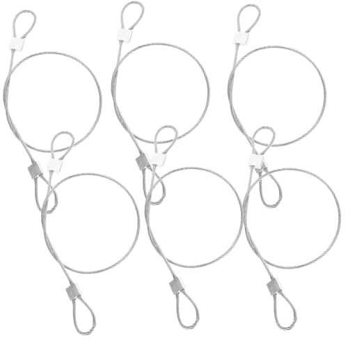 PERSELOSO 6 Pcs Stainless Steel Camera Tethers for Action Camera Accessory