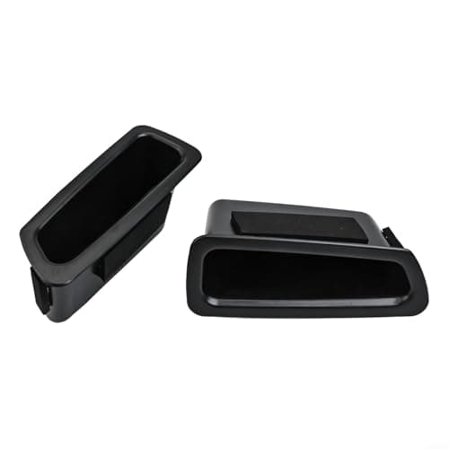 Black ABS Plastic Car Door Pocket Organizer Tray Set — view 2