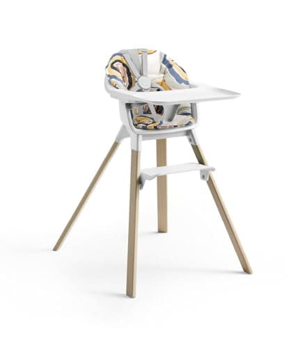 Stokke Clikk Cushion, Multi Circles - Compatible with Stokke Clikk High Chair - Provides Support for Babies - Made with Organic Cotton - Reversible & Machine Washable - Best for Ages 6-36 Months — view 3
