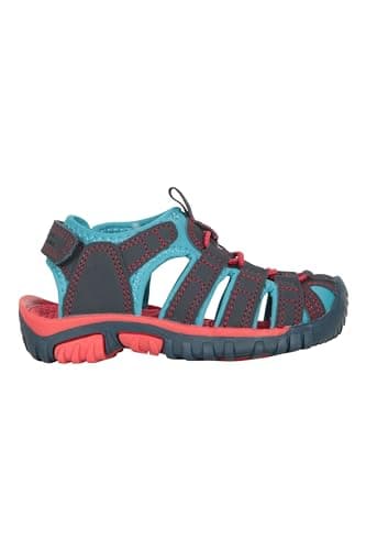Mountain Warehouse Bay Junior Shandals - Neoprene Sandals, Kids Beach Footwear, Cushioned Midsole Childrens Shoes - Spring Summer, Poolside, Beach, Travelling Dark Blu 8 — view 2
