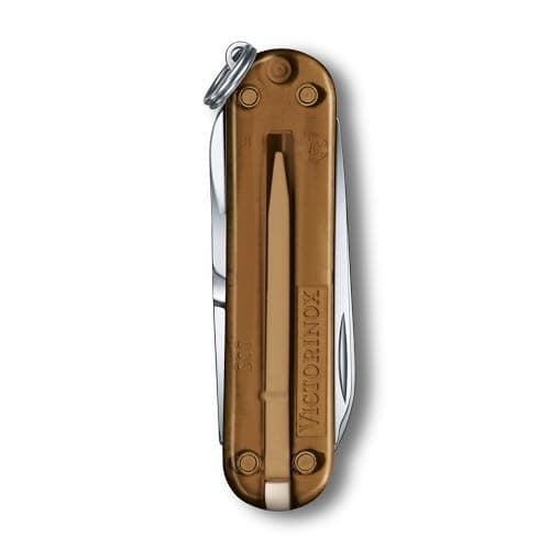 Victorinox Swiss Army Knife Classic SD, Pocket Knife, 7 Functions, Brown — view 3