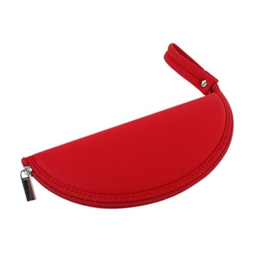 ljhnba Desk Setup Pad Pouch Neoprene Zipper Organizer, Red