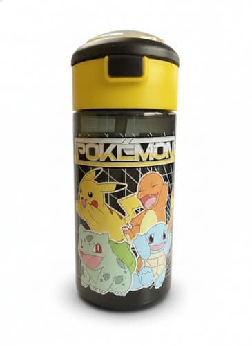 Pokemon 5-Piece Lunch Set | Kids Lunch Bag, 450ml Lockable Water Bottle | 3 Nesting Snack Boxes Different Sizes Featuring Chamander, Bulbasaur & Squirtle | School Lunch Kit for Kids — view 5
