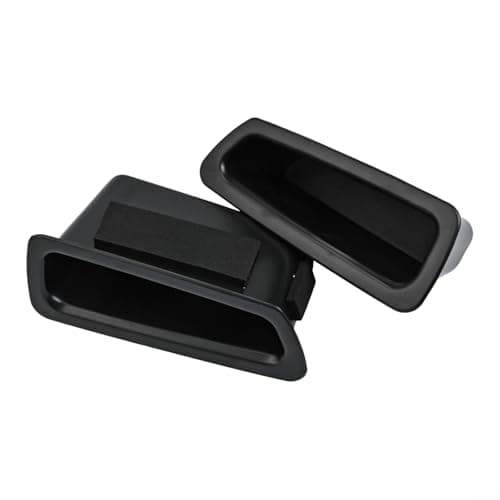 Black ABS Plastic Car Door Pocket Organizer Tray Set — view 4