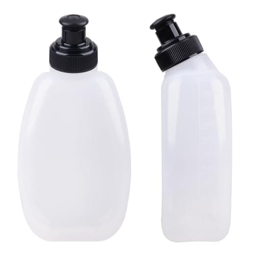 TRIWONDER Running Water Bottle Leakproof Small Hydration Flask for Sports Hiking Cycling, Fits Vest Pack Belt (PE - 280ml - 2 Pack)
