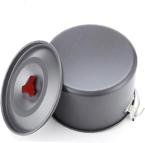 Lightweight Aluminum Camping Hanging Pot with Lid, Large Cookware for 5-6 People, Ideal for Campfire, Picnic and Outdoor Activities — view 6