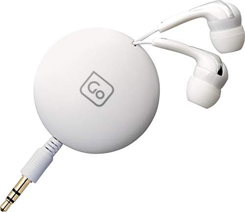 Go Travel Retractable Earphones - Tangle-Free with Magnetic Clip