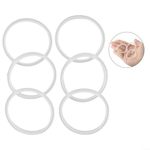 DystopiaWorld 6 Pack Silicone Lid Seal Rings for Hydration Water Bottles Compatible with Refillable Squeeze Bottle Series Leak Proof Replacement Gaskets — view 5