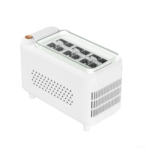 Posheliox Portable Car Ice Maker 12V Compact Ice Machine for Road Trip Outdoor Use with Quick Freeze Function and ABS Build White(White 12)