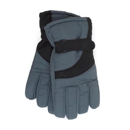 A2Z Mens Ski Gloves Windproof Skating Gloves Lightweight Full Fingers - Gloves MG645 Charcoal M-L