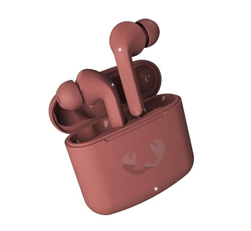 Fresh 'n Rebel Twins Fuse True Wireless In-Ear Bluetooth Headphones with Tip Voice Assistant, Touch Control and Built-in Microphone, 30 Hours Playtime (Safari Red)