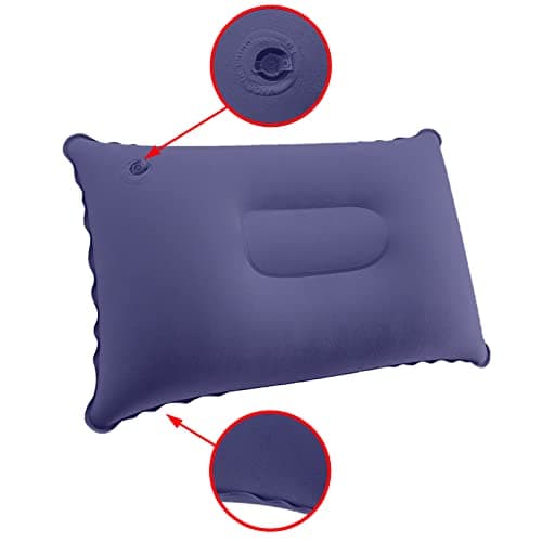 PCTC 3 PCS Ultralight Inflatable Camping Pillows, Travel Pillows, Beach Pillow, Blow Up Pillows for Sun Lounger,Beach,Hiking,Camping,Traveling,Napping,Desk Rest,Neck &Lumbar Support(Purple,Pink,Blue) — view 4