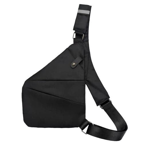 ZHAOCAI Anti Theft Bag Unisex Anti Theft Crossbody Bag Women Oxford Cloth Cross Body Bag Convenient Multi-Pocket Sling Bag Suitable For Travel And Everyday Use (Black)