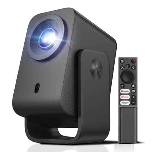 TCL C1 Portable Projector for Home Cinema & Bedroom, Native 1080P 4K Supported Mini Projector, Licensed Google TV & Netflix, WiFi, Bluetooth, Auto Focus Smart Projector