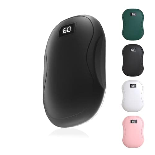 Hand Warmers Rechargeable, Electric Handwarmers Portable Pocket Hand Warmer 3 Heating Modes USB Electric Split Rechargeable Hand Warmer for Men Women Outdoor Sports, Camping, Christmas (Black)