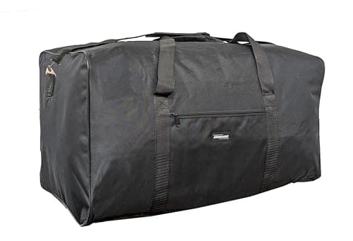 L&B Extra Large XXL Holdall - Very Big X-L Duffle Bags for Travel, Storage or Laundry - Polyester 86 cm 34 Inch X40.5m X50cm 174 litres Black