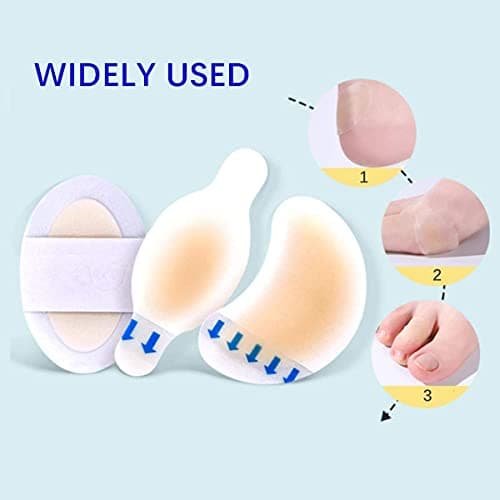 15 Pieces Blister Plasters Invisible Hydrocolloid Gel Blister Bandages Blister Cushion Pad for Heel Foot Toe and Guard Skin — view 2