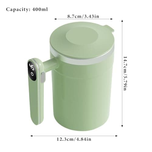 Tktouci Electric Mixing Cup Magnetic Self-Stirring Automatic Mug — view 5