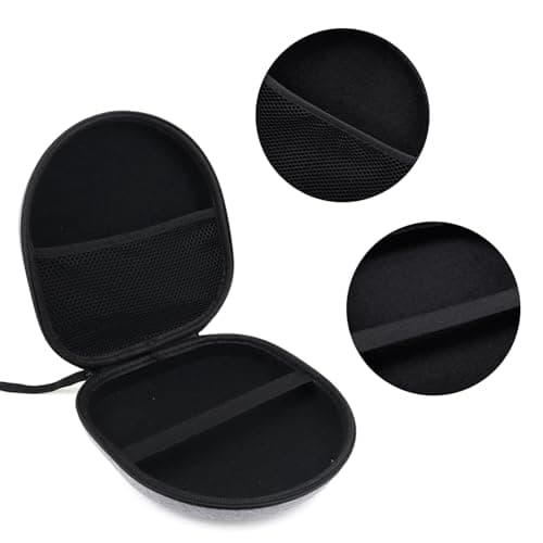 Headphone Case, Over Ear Wireless Headphones Case Universal Portable Travel Headphone Storage Cover Bag (Grey) — view 4