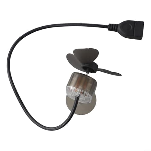 Portable Wind Turbine USB 5W for Outdoor Power Bank with Light, Compact Wind Energy Charger for Cycling, Cars, Electric Vehicles and Camping, Black — view 5
