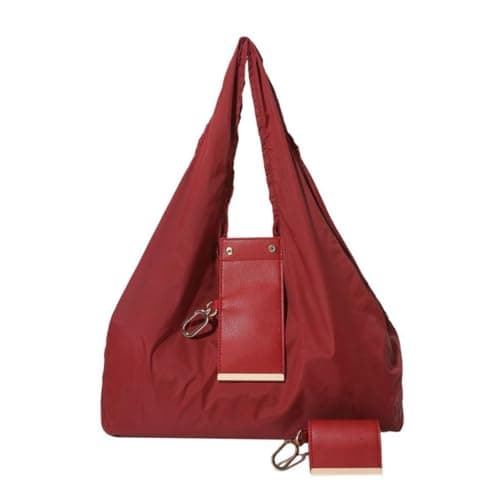Tote Bag for Women Trendy Purses Portable Fashion Key Chain Shoulder Handbags for Students Teachers Travel Outdoor School Shopping Office Work Beach Picnic Daily (Burgundy)