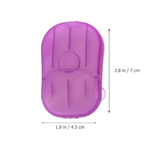 8pcs Portable Soap Sheets in Plastic Box for Office Face Wash — view 2