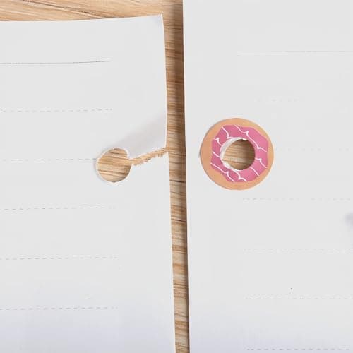 Stationery Hole Reinforcers - Round Sticky Labels for Book Notes | Self Adhesive Material with 4 Sheet Set, Drafting Package Supplies, Student Adult Paper Repair Accessory — view 6