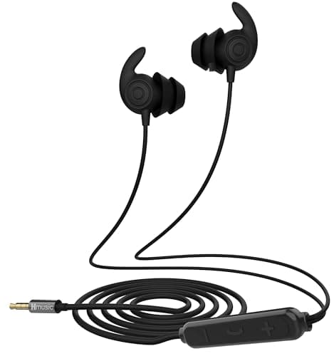 Hmusic 3.5MM Wired Sleep Earphones,2g Lightweight Soft Silicone for Sleeper