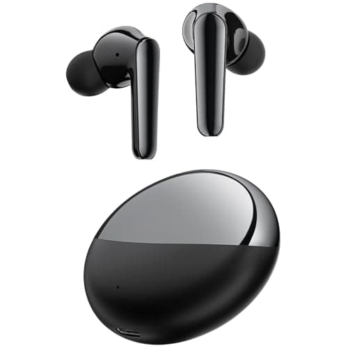 Wireless Earbuds, Bluetooth Earphones with 40H Playtime, In Ear Headphones for Running, Wireless Noise Cancelling Earbuds with 4 ENC, IPX6 Waterproof Sport Earphones for Gym, Travel, USB-C (Black)