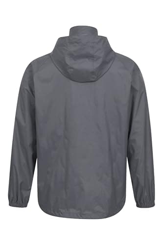 Mountain Warehouse Pakka Mens Waterproof Rain Jacket Grey M — view 5