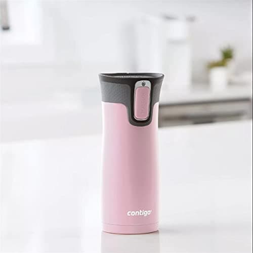 Contigo Unisex's West Loop Autoseal Thermobecher, Edelstahl Isolierbecher, Kaffeebecher to Go, BPA frei, auslaufsicherer Reisebecher mit Easy-Clean-Deckel, hält bis zu 5h Warm, 470 ml, Millenial Pink — view 2