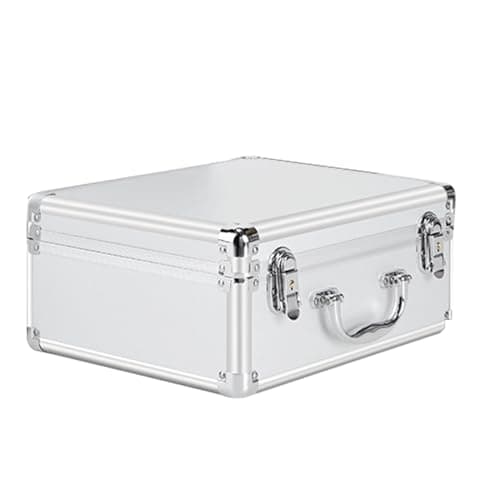 Aluminum Briefcase With Lock - Truck Storage Organizer Chest - Built-in Sponge Truck Storage Organizer Chest With Security Lock Multifunctional For Men
