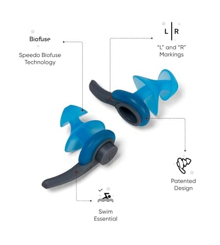 Speedo Unisex-Adult Biofuse Swimming Earplug | Anti-Leak | Ear Protection Training Aids — view 2