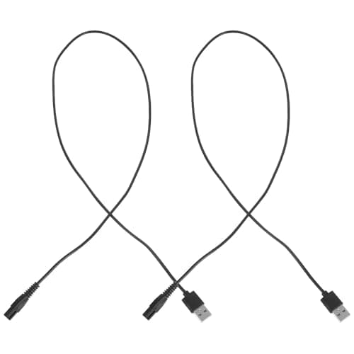 2pcs USB Charging Cord for Men’s Grooming Travel Use