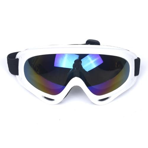 Ski Goggles Motorcycle Goggles, Over Glasses Ski Snowboard Goggles for Men, Women & Youth 100% UV Protection Foam Anti-Scratch Dustproof