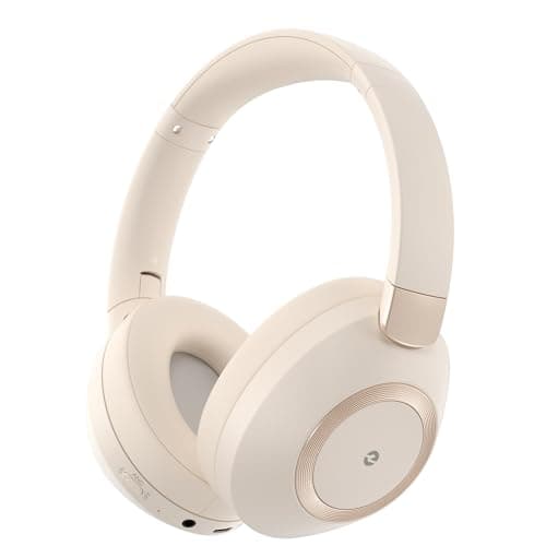 Headphones Wireless Over Ear Headphones, Fast Charging for Travel (White)
