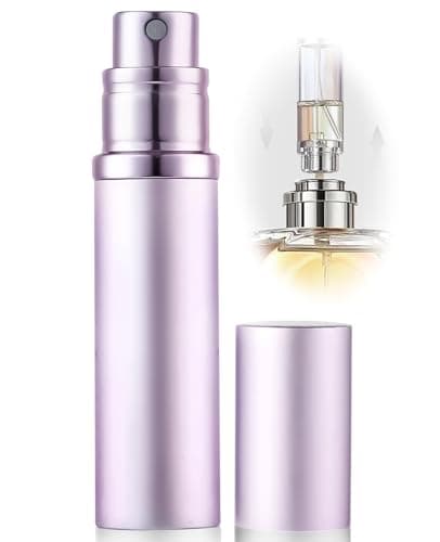 ASADAYS Perfume Atomiser Refillable - 10ml Portable Travel Spray Bottle, Leak Proof Mini Size Perfume Atomizer Bottom Filling, Cologne Dispenser with Men and Women (CA 10ml, Lavender Estate Purple)