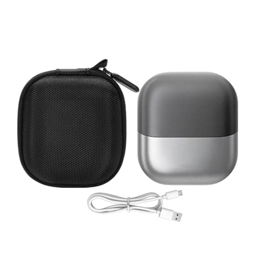 Shaver Case with Lightweight Storage Pouches, on the Go, Black — view 6
