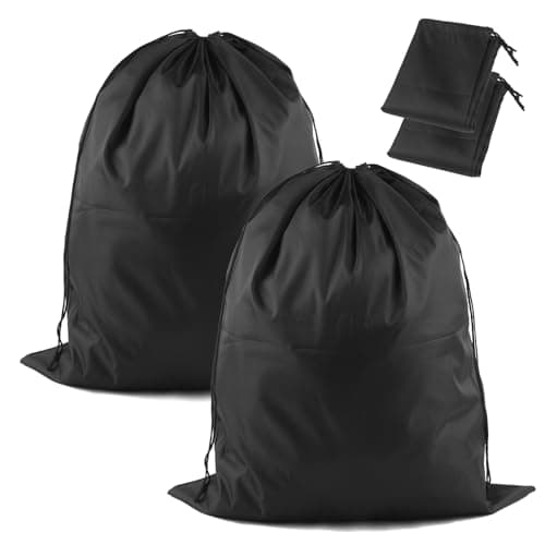 Large Travel Laundry Bag,2 Pack Waterproof Drawstring Bag