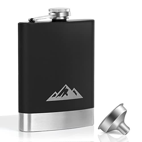 KWANITHINK Stainless Steel Hip Flask 8oz