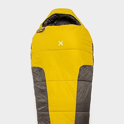 OEX Fathom EV 300 Sleeping Bag for Adults, Teens, Kids, 1 Person, 3 Season, Lightweight, Mummy, Warm, Indoor & Outdoor Use, Camping, Hiking, Backpacking, Travelling, Compression Bag, Yellow — view 6