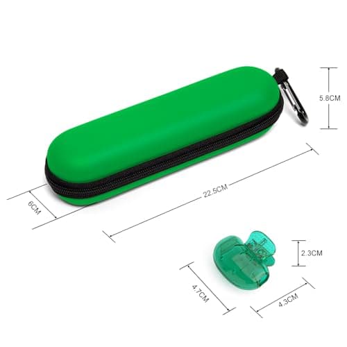 seplouis Electric Toothbrush Travel Case for Oral-B/Philips Sonicare/Colgate/seago/Bitvae/Braun and Most Other Brands of Electric Toothbrushes, and Includes 2 Universal Toothbrush Head Covers, Green — view 2