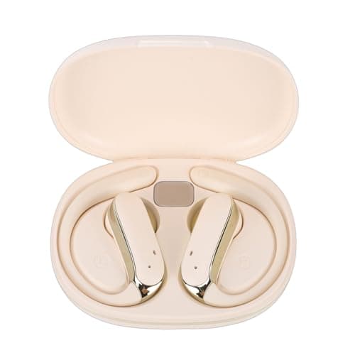 MAJONMMERD Wireless Clip On Earbuds, IP54 (Gold) — view 2