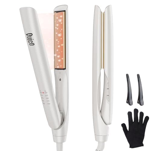 Quico Hair Straightener, 100-240V Dual Voltage Hair Straightener and Curler