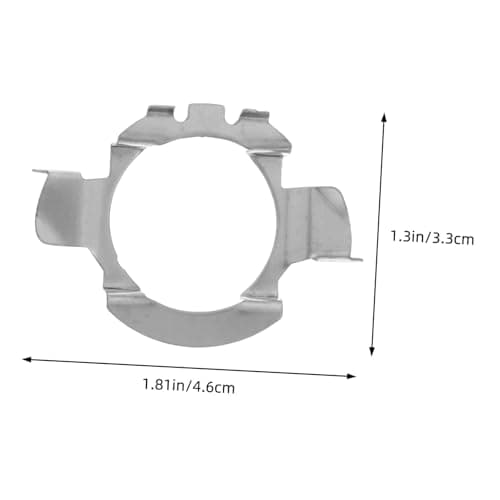 ELAYARD 2pcs LED Bulb Base Retainer Clips for Car Head Lights, Sturdy Iron Material, Silver Colour, Not Easy to Deform or Break, Suitable for LED Headlight Bulbs — view 2
