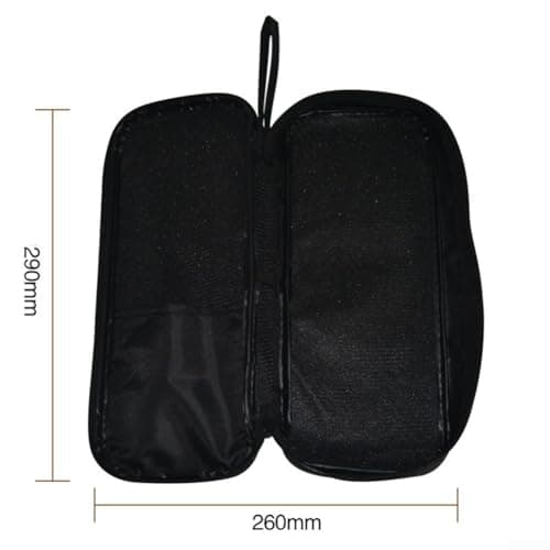 Digital Multimeter Bag Soft Carry Case for Clamp Meter and Tools - Oxford Fabric Cover with Inner Mesh - Compact Electronics Pouch 290x120mm(B) — view 2