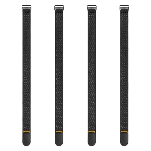 Trilancer Elastic Cinch Straps with Anti-Slip Strips, 81cm x 5cm (4 Pack)